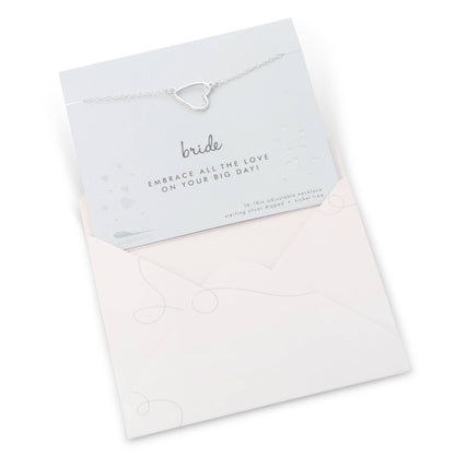 Bride Necklace & Card Set - Best Day Ever Wedding Jewelry for Women - Nifty Decor & More