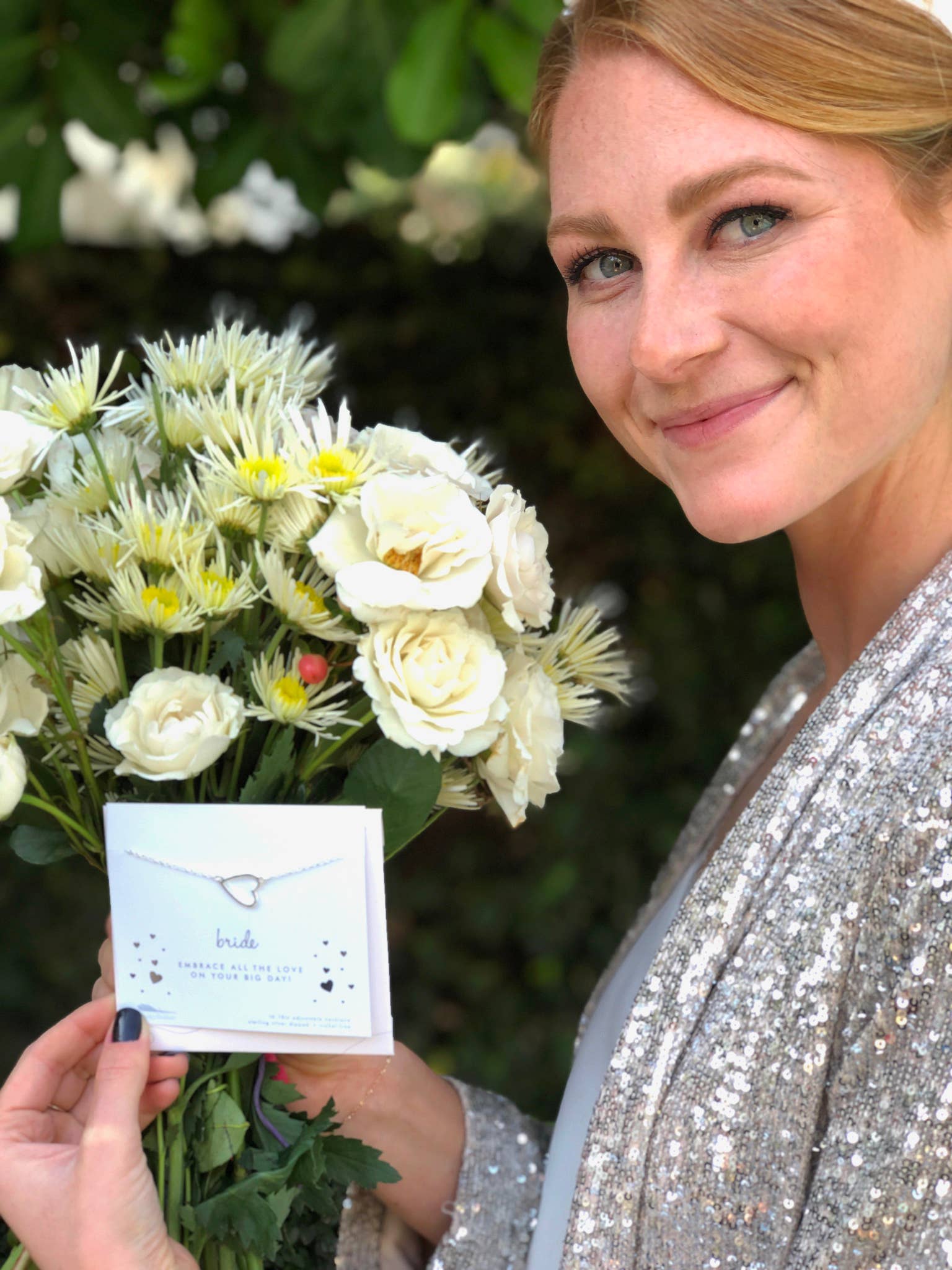Bride Necklace & Card Set - Best Day Ever Wedding Jewelry for Women - Nifty Decor & More