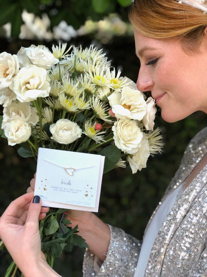 Bride Necklace & Card Set - Best Day Ever Wedding Jewelry for Women - Nifty Decor & More