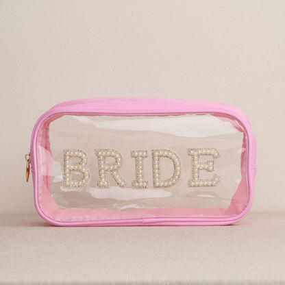 Bride or Salty Lettering Clear Pouch - Nifty Decor & More