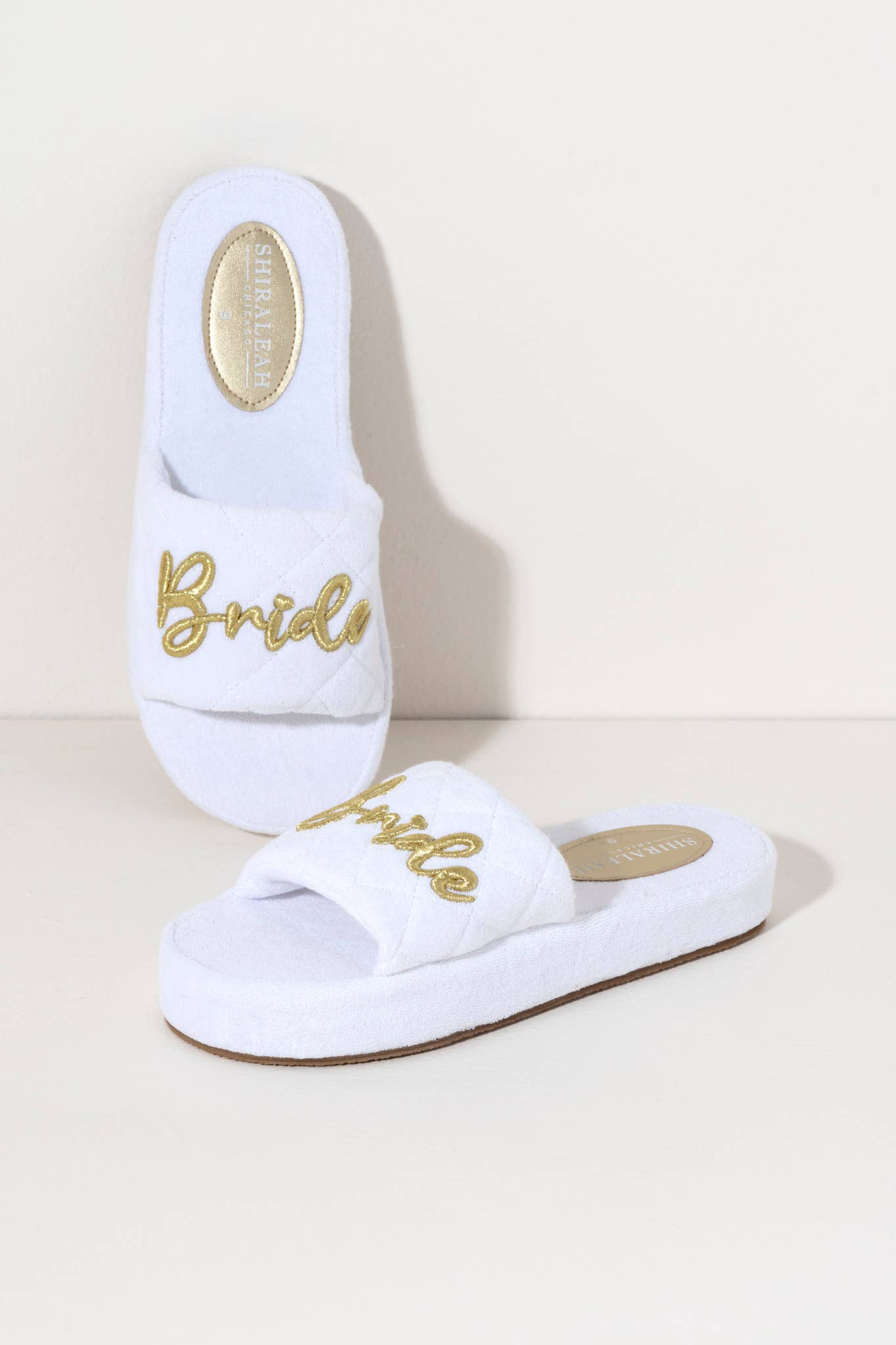Bride Pool Slides, Stylish White Wedding Footwear for Poolside & Honeymoon, Fabulous Gift for Bride - to - Be - Nifty Decor & More