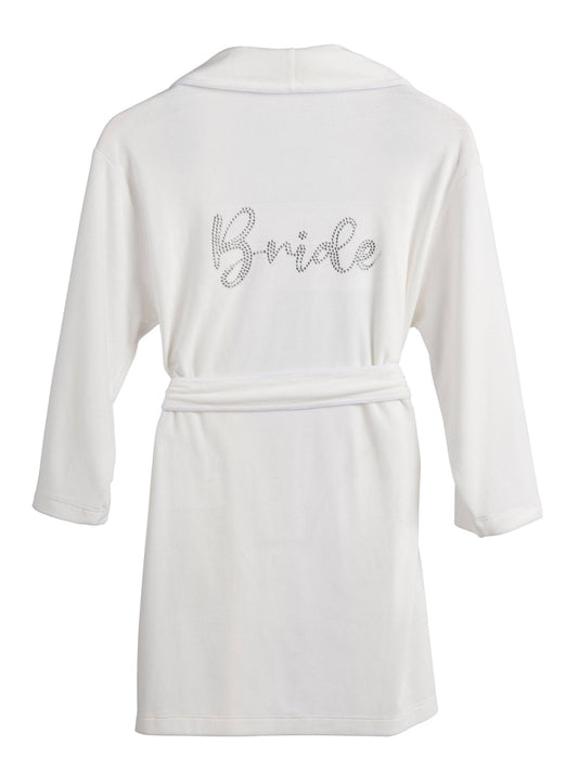 "BRIDE" ROBE, WHITE - Nifty Decor & More