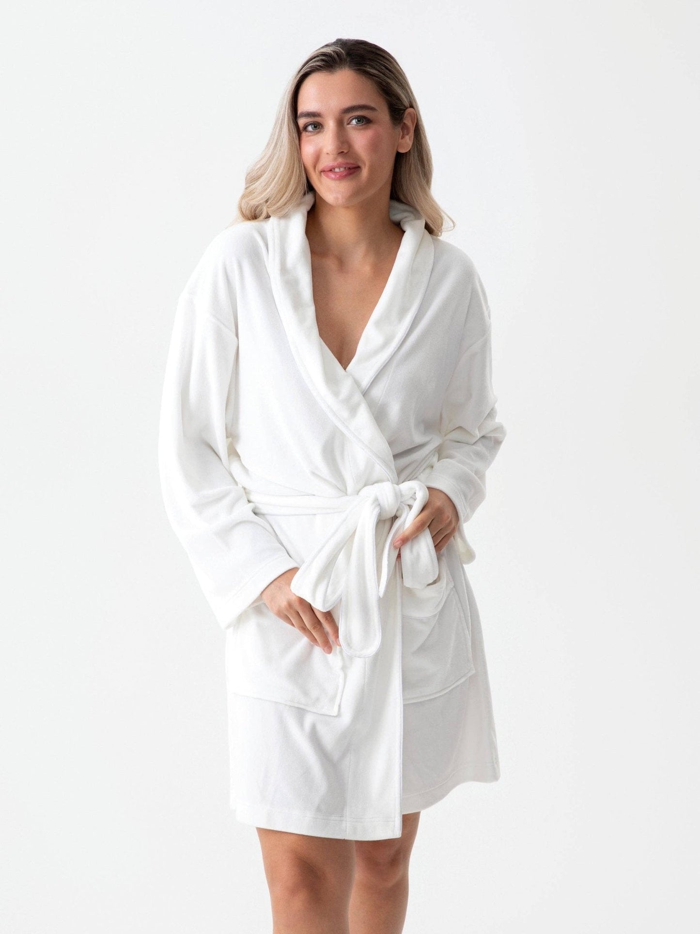 "BRIDE" ROBE, WHITE - Nifty Decor & More