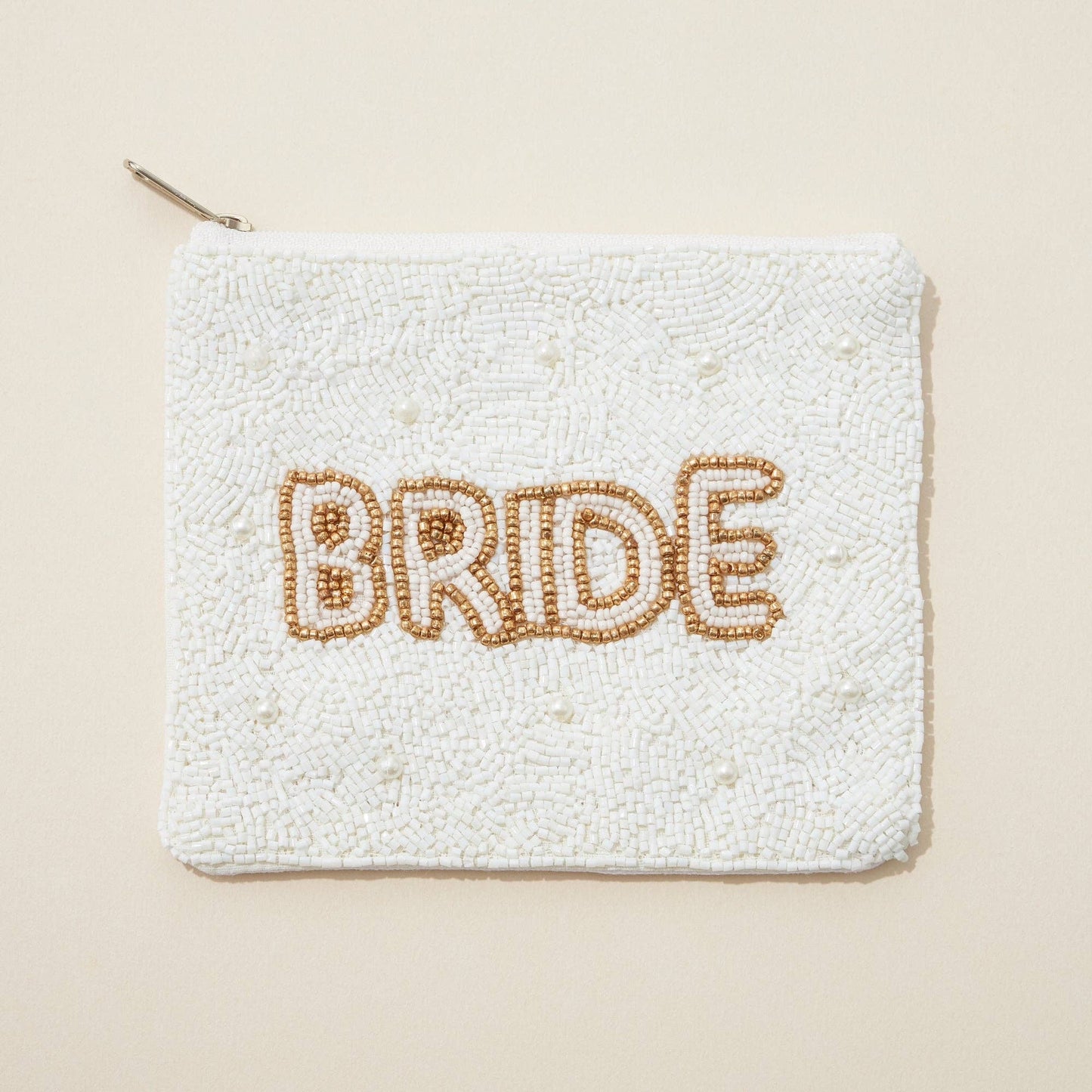 Bride Seed Bead Canvas Coin Pouch Bride Bags Bride Coin Pouch