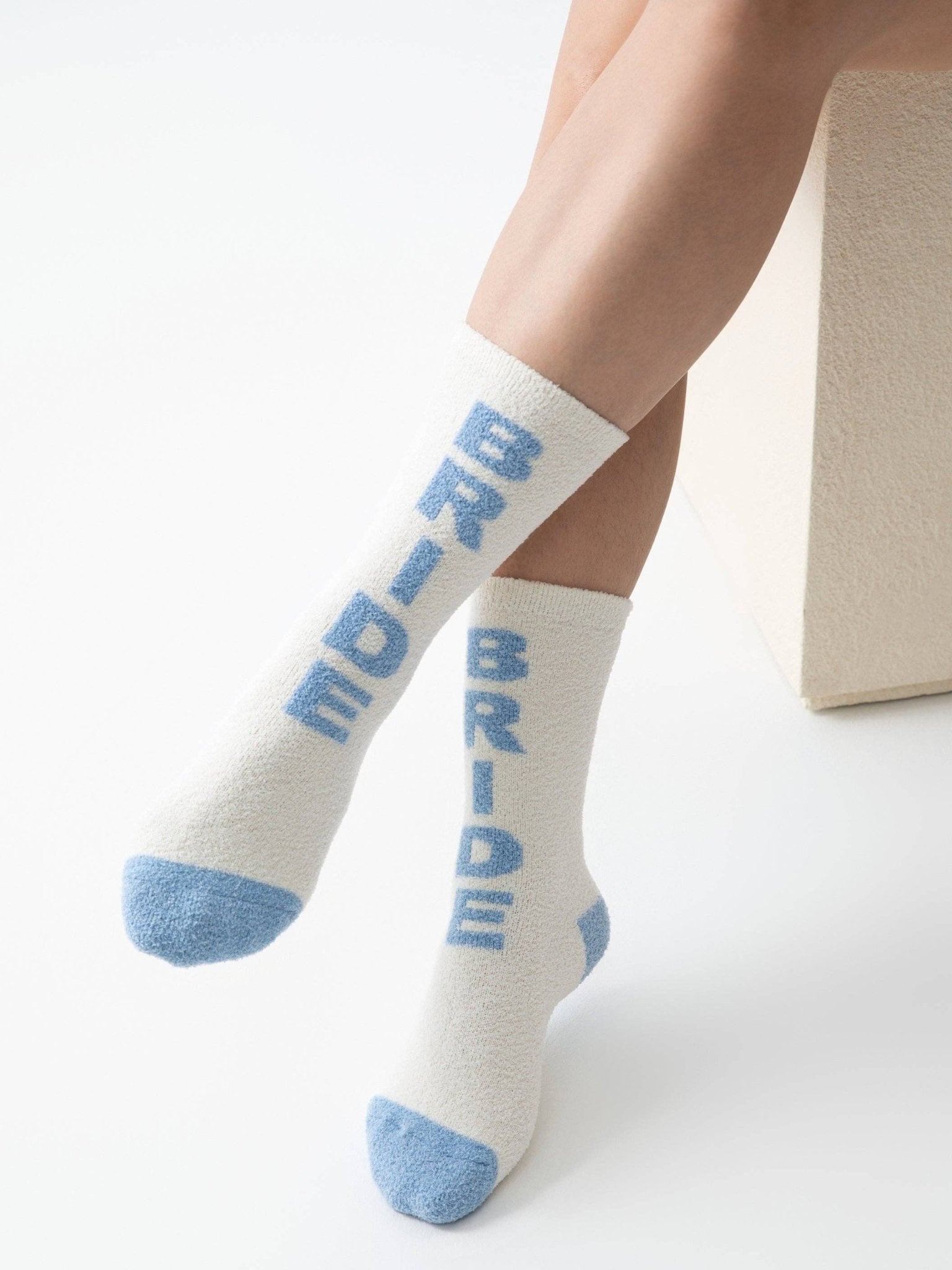 "BRIDE" SOCKS, IVORY - Nifty Decor & More