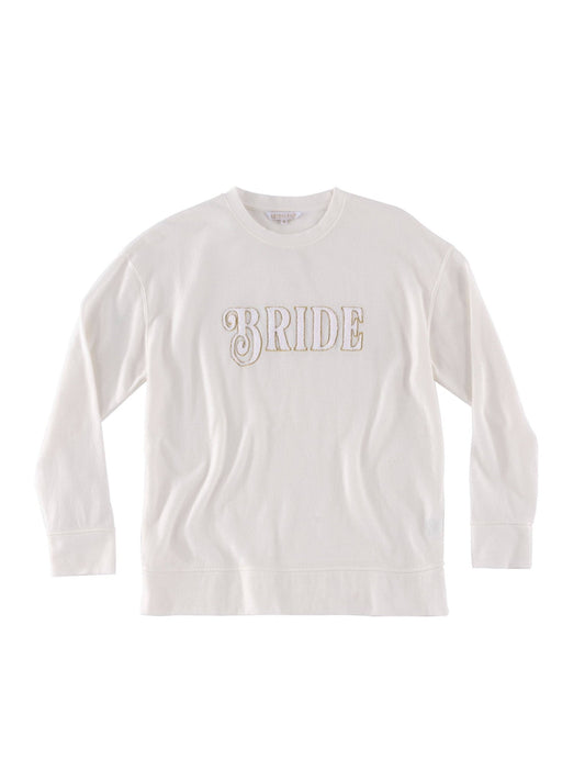 "BRIDE" SWEATSHIRT, IVORY - Nifty Decor & More