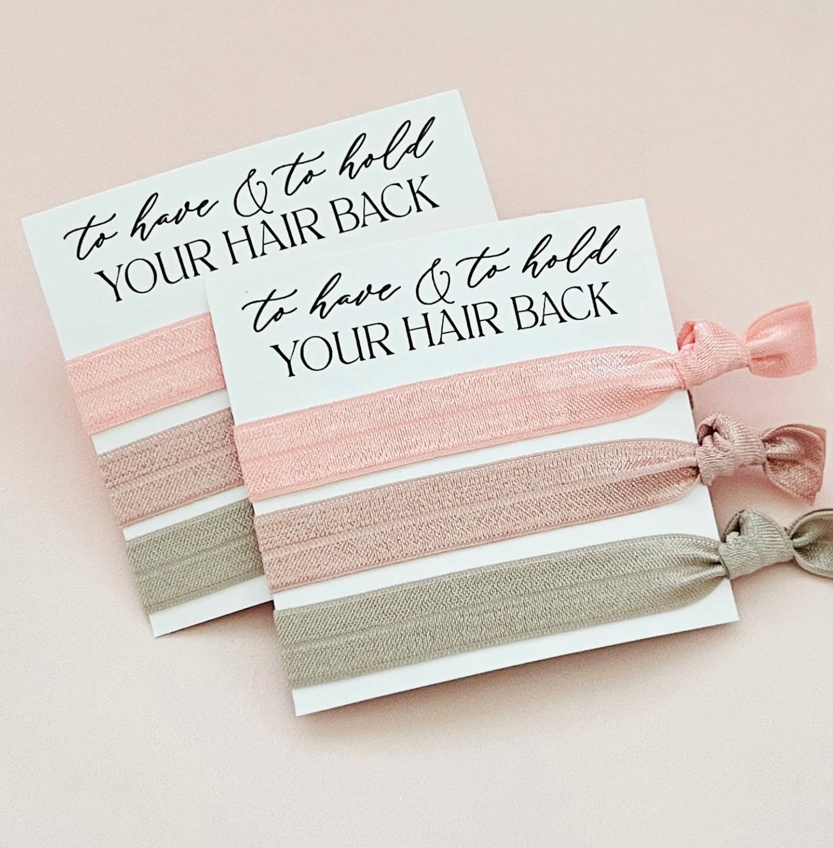 Bridesmaid Hair Ties To have & to hold your hair back Bridesmaid