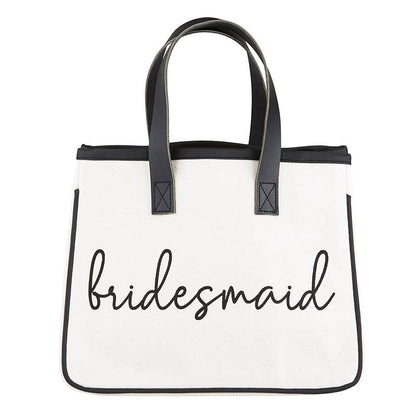Bridesmaid Mini Canvas Tote - Nifty Decor & More
