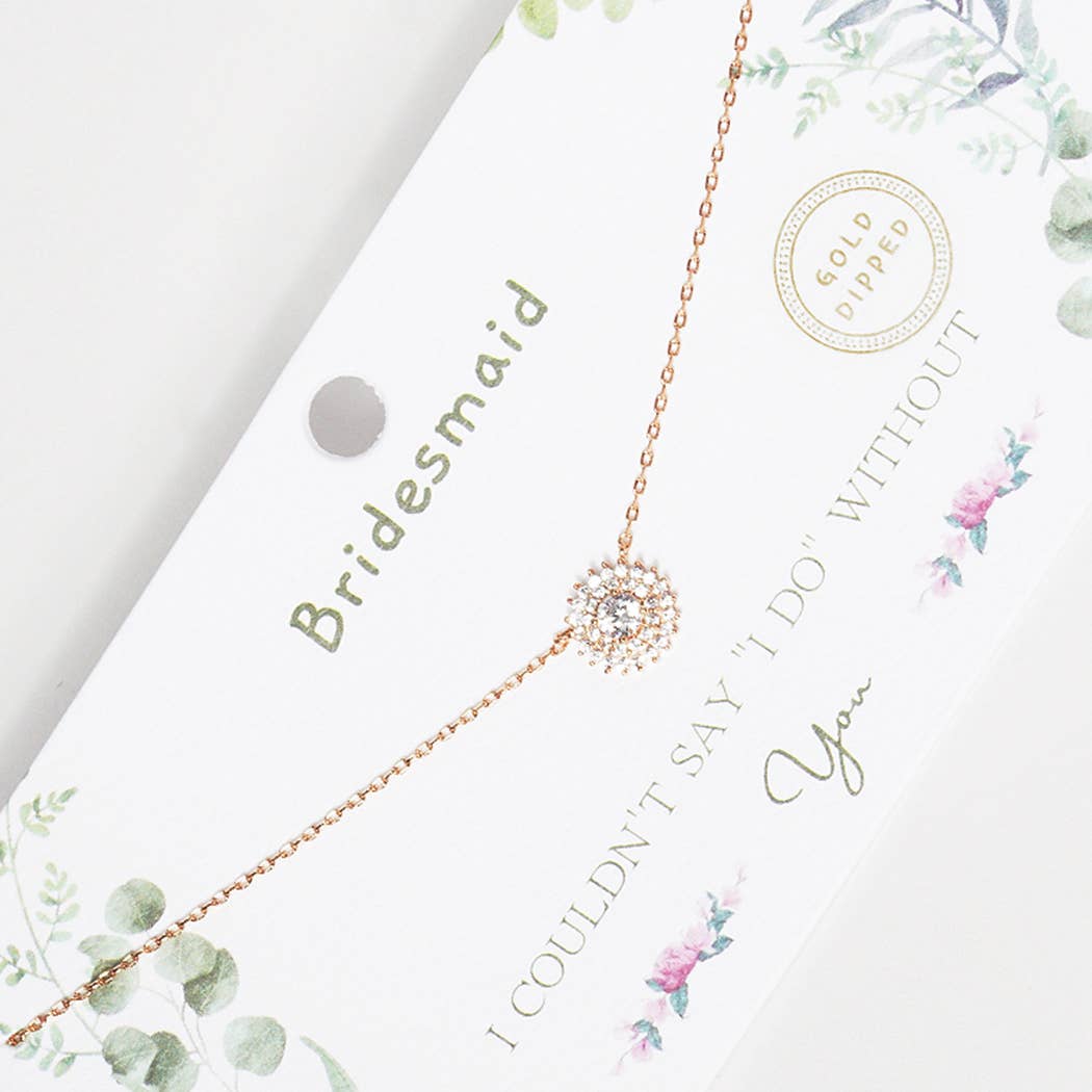 Bridesmaid Necklace Gold - Dipped - Nifty Decor & More