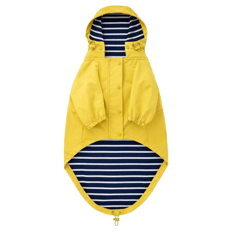 Bright Yellow Reflective Dog Raincoat - Nifty Decor & More