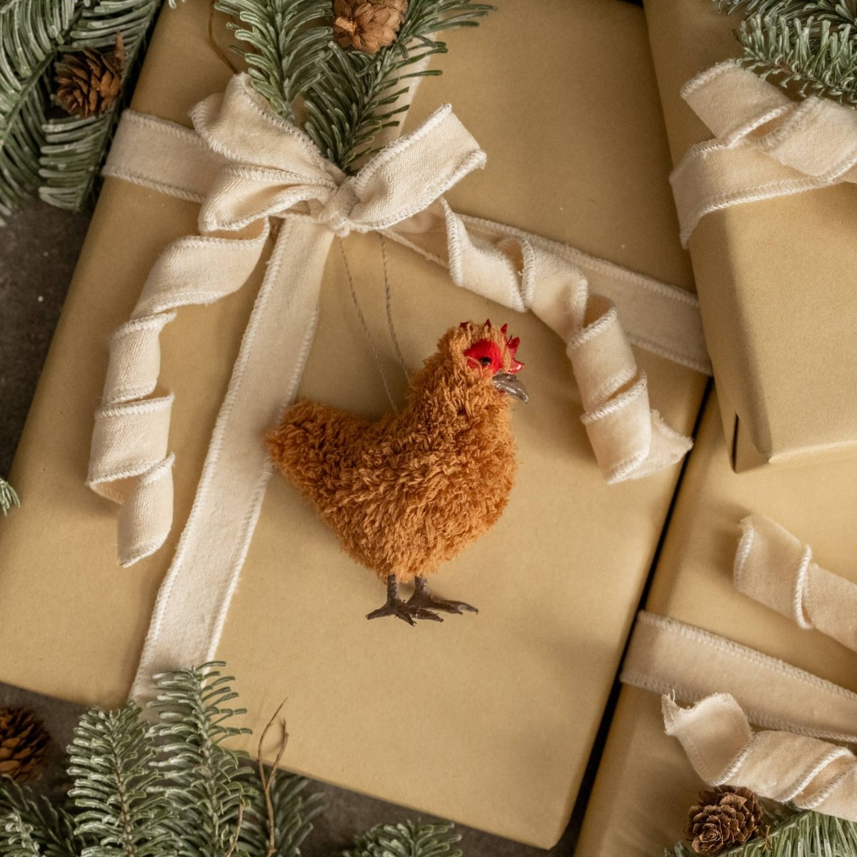 Brown Hen Ornament - Nifty Decor & More