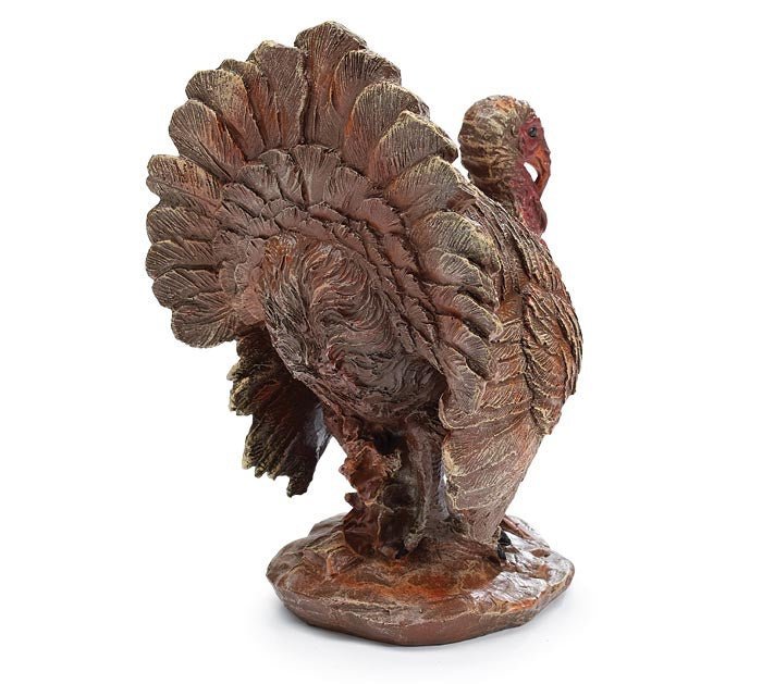 Brown Turkey Figurine, Rustic Home Décor, Perfect Thanksgiving Centerpiece & Ideal Fall Harvest & Holiday Gifts - Nifty Decor & More