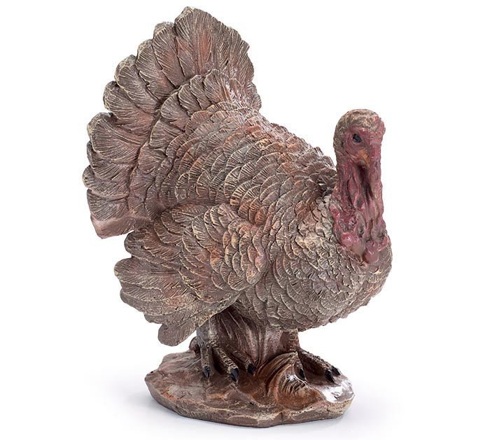 Brown Turkey Figurine, Rustic Home Décor, Perfect Thanksgiving Centerpiece & Ideal Fall Harvest & Holiday Gifts - Nifty Decor & More