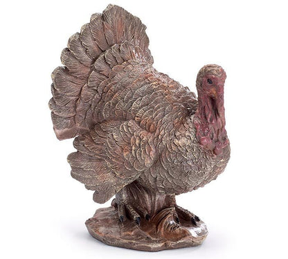 Brown Turkey Figurine, Rustic Home Décor, Perfect Thanksgiving Centerpiece & Ideal Fall Harvest & Holiday Gifts - Nifty Decor & More