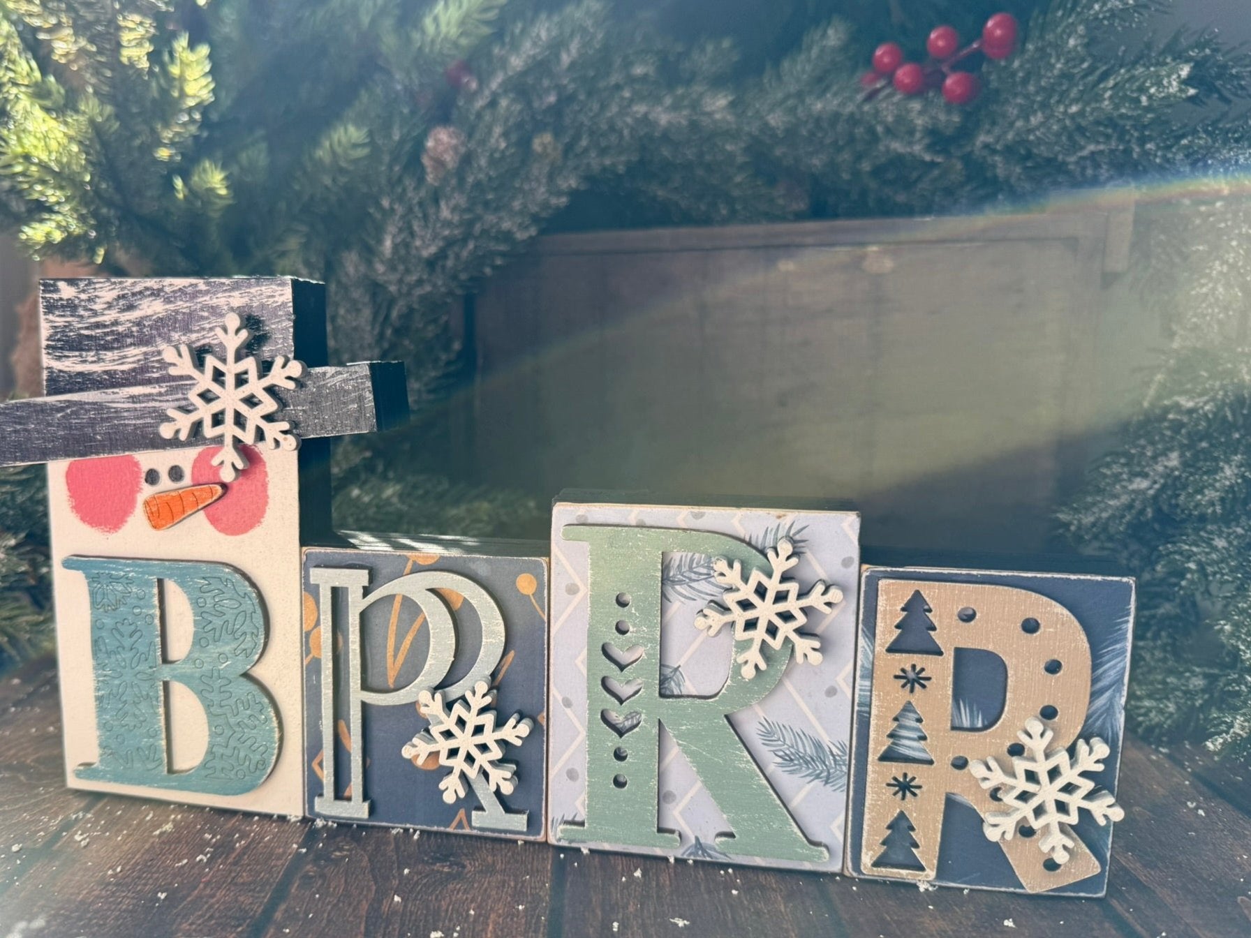 Brrr Word Block - Nifty Decor & More