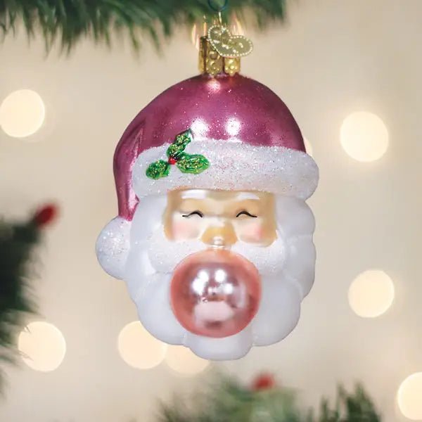 Bubblegum Papa Noel Ornament - Nifty Decor & More