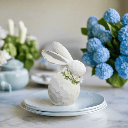 Bunny 7" Multicolor Figurines Home Decor | Cute Easter Decoration, Spring Accent, Gift Idea, Vintage Style - Nifty Decor & More