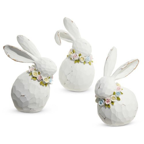 Bunny 7" Multicolor Figurines Home Decor | Cute Easter Decoration, Spring Accent, Gift Idea, Vintage Style - Nifty Decor & More