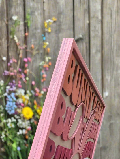 Bunny Babe Sign | Cute Easter Decor | Spring Wall Art | Adorable Home Accent | Bunny Love Decor for Kids' Rooms - Nifty Decor & More