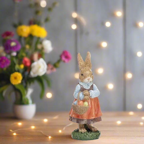 Rabbit Family Figurines Girl