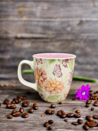 Butterflies and Flowers Mug - Nifty Decor & More