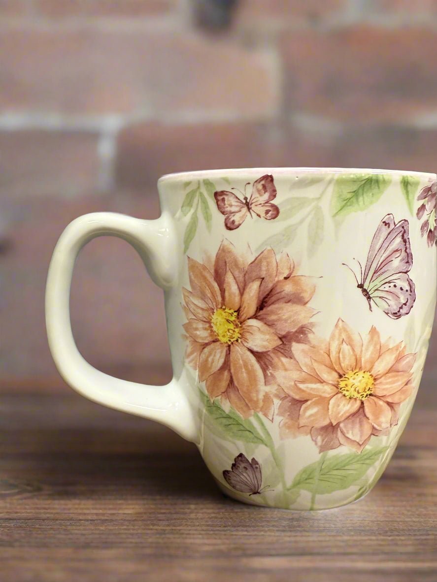 Butterflies and Flowers Mug - Nifty Decor & More