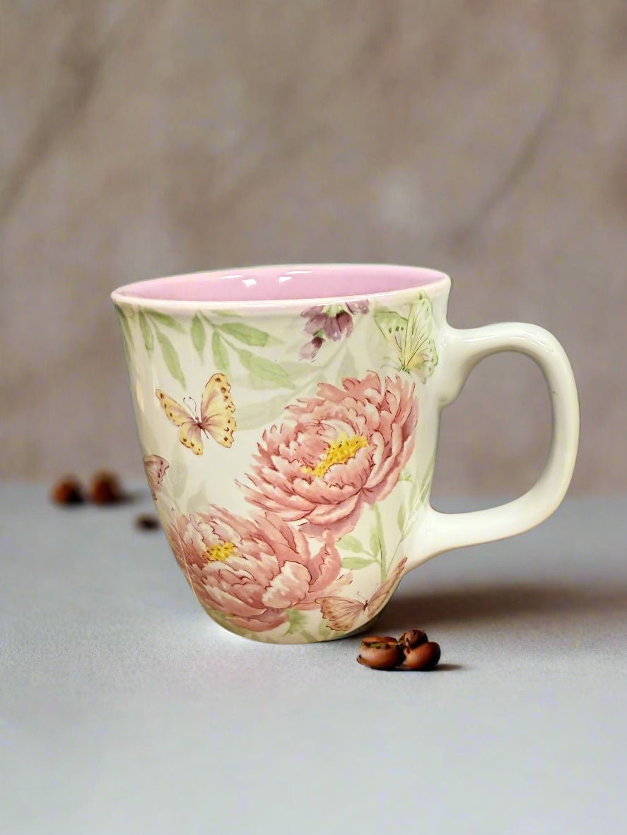 Butterflies and Flowers Mug - Nifty Decor & More