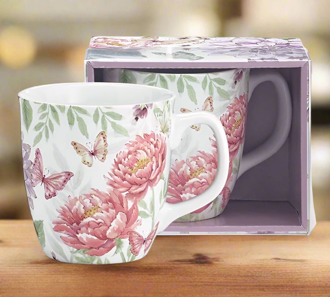 Butterflies and Flowers Mug - Nifty Decor & More