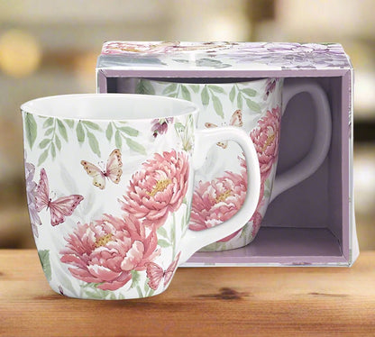 Butterflies and Flowers Mug - Nifty Decor & More