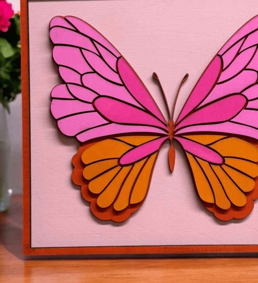 Butterfly Wall Art Colorful & Vibrant, Chic Home Accent, Adds Life to Any Space, Ideal Gift for Nature Fans - Nifty Decor & More