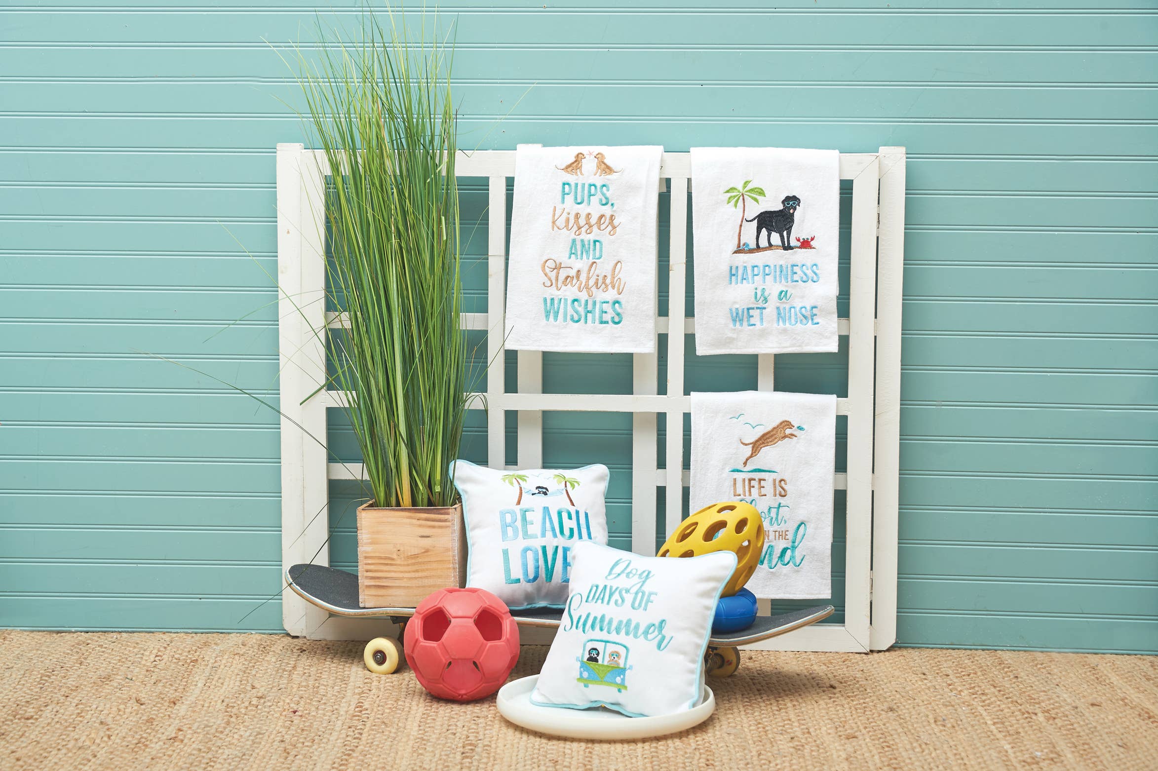 Beach Lover Throw Pillow, Embroidered Coastal Decor, Perfect for Beach House Vibes, Gift for Ocean Enthusiasts Throw Pillow