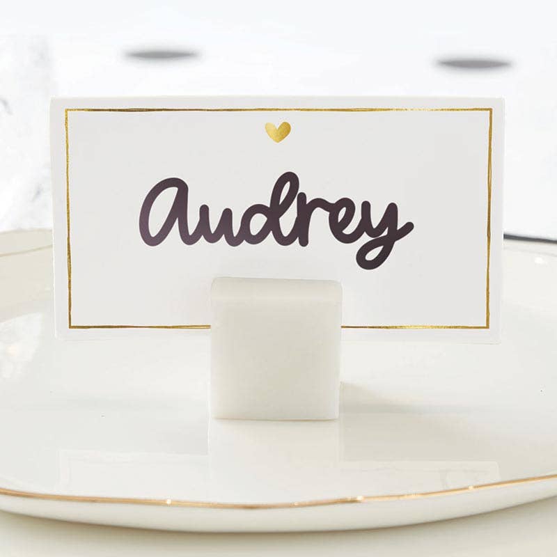 Heart Gold Foil Place Cards Supplies