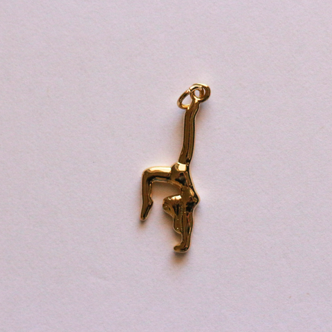 Gymnastics Charm add on, adorable acrobatic necklace or bracelet accessory, perfect for sports lovers, gift for gymnasts charm