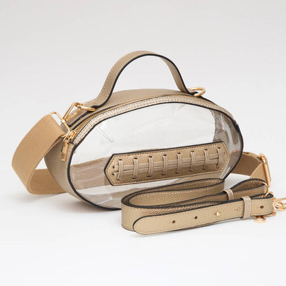 Football Shaped Purse Customizable Football Shaped Stadium Bags