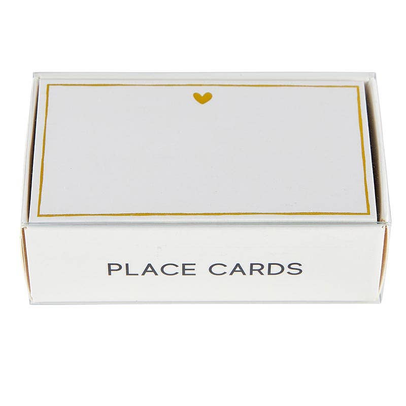 Heart Gold Foil Place Cards Supplies