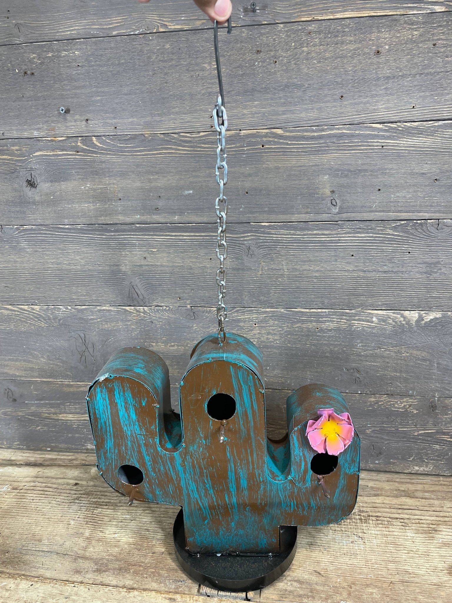 Cactus Metal Bird House - Nifty Decor & More