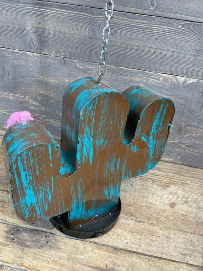 Cactus Metal Bird House - Nifty Decor & More