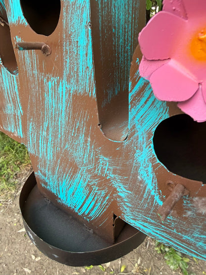 Cactus Metal Bird House - Nifty Decor & More