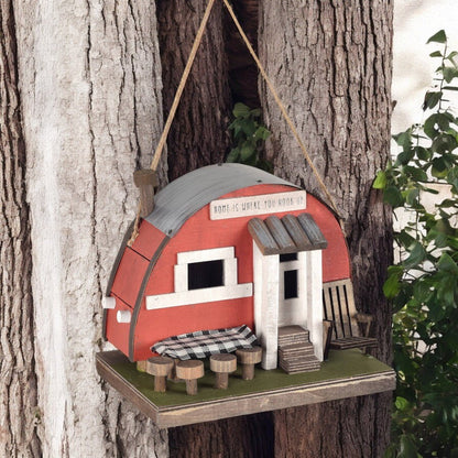 Camper Birdhouse, Charming Outdoor Nesting Home, Perfect for Bird Watchers, Unique Mother's Day Gift Idea