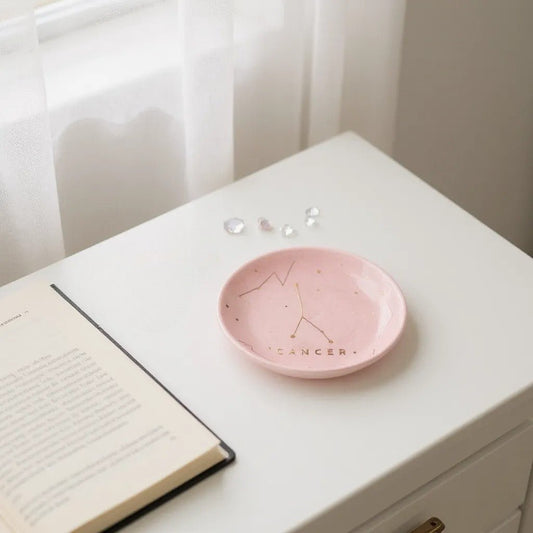 CANCER Zodiac Jewelry Dish - (June 21 - July 22) - Nifty Decor & More