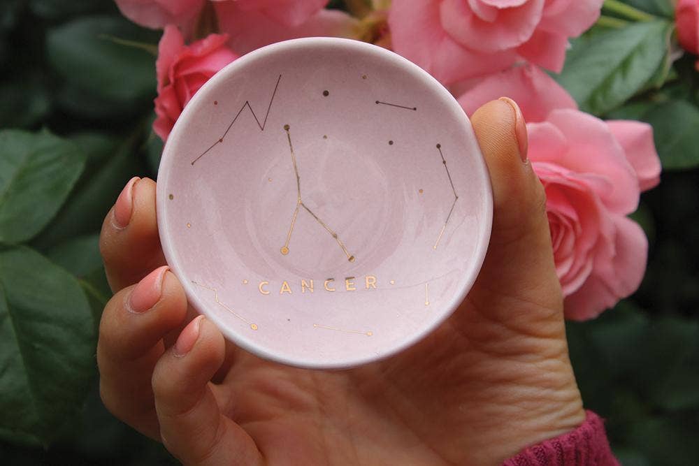 CANCER Zodiac Jewelry Dish - (June 21 - July 22) - Nifty Decor & More
