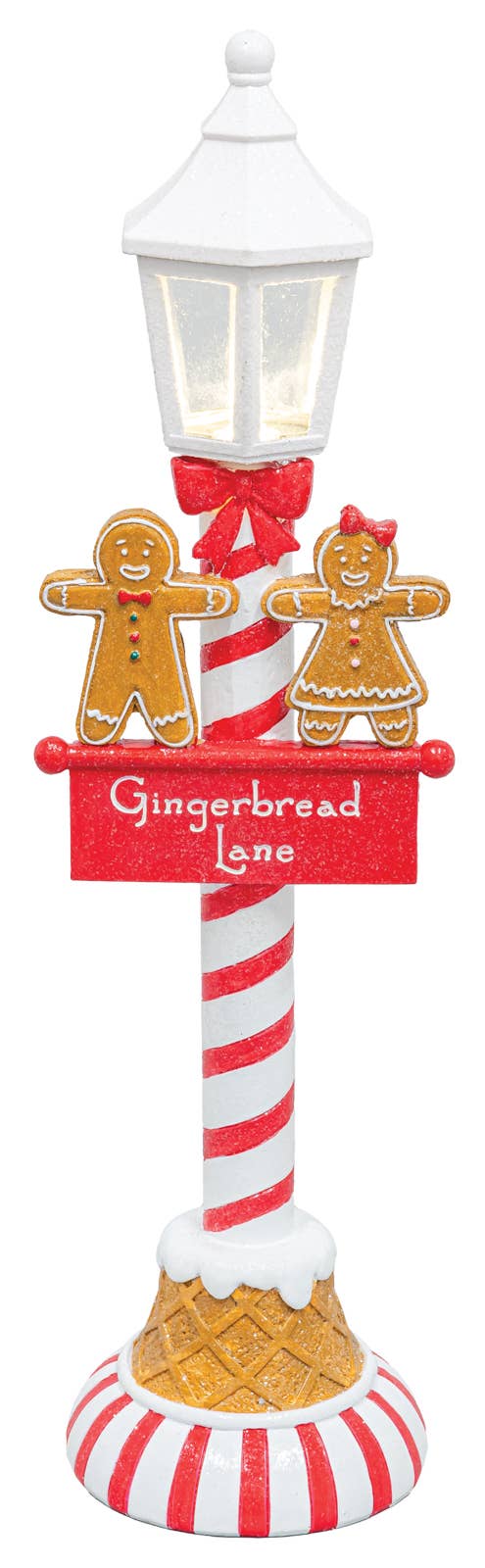 Candied Gingerbread Lamppost Tabletop - Nifty Decor & More