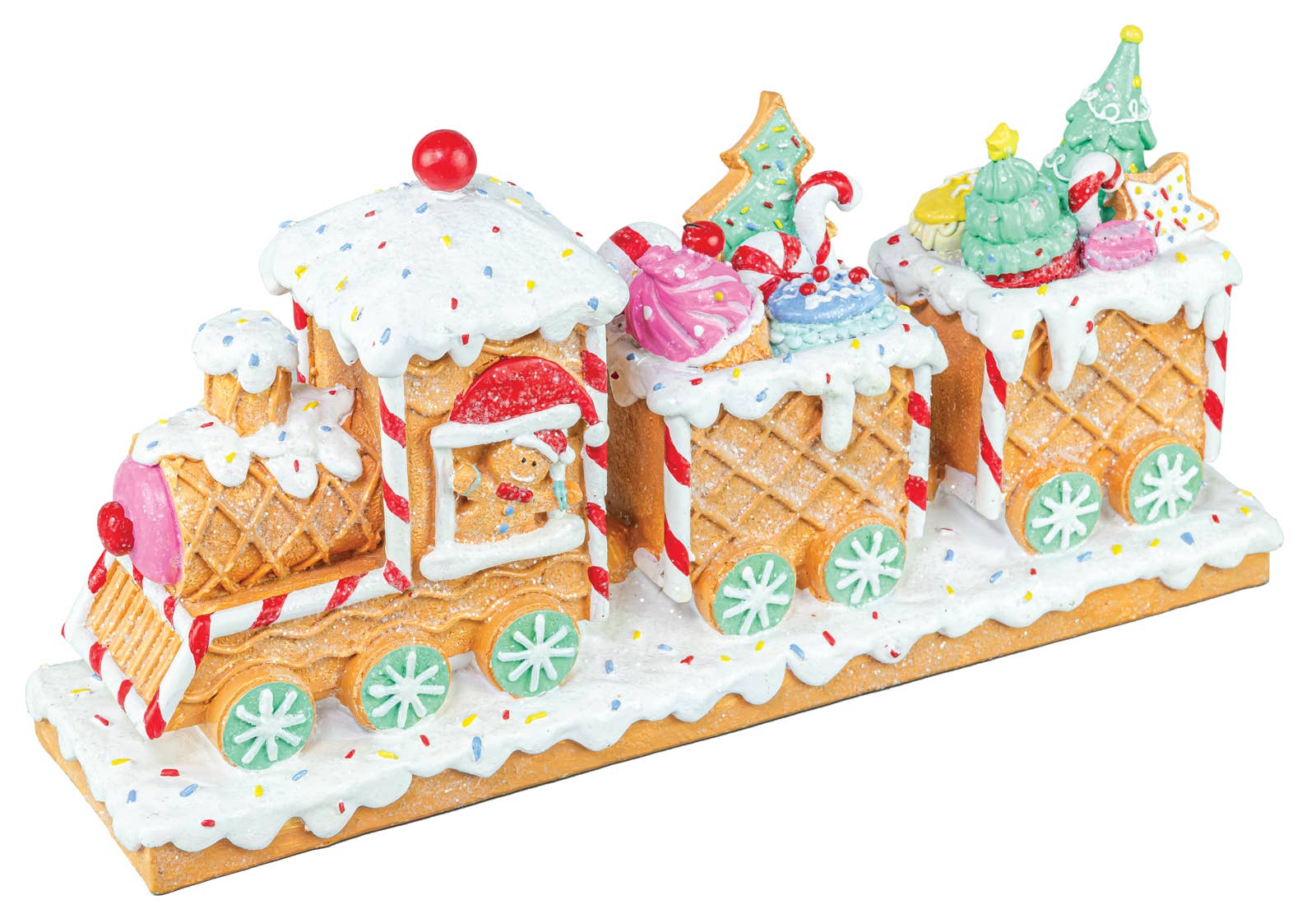 Candied Gingerbread Train Tabletop - Nifty Decor & More