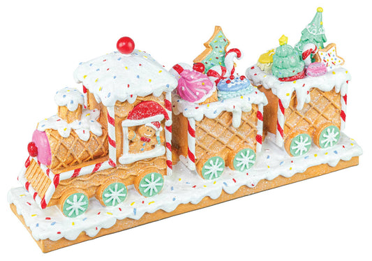Candied Gingerbread Train Tabletop - Nifty Decor & More