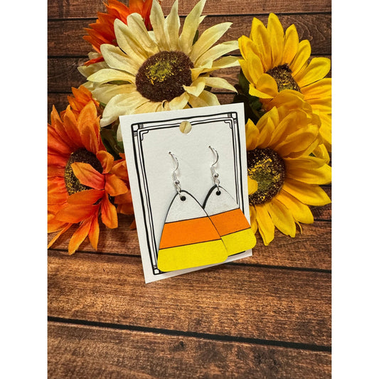 Candy Corn Earrings - Nifty Decor & More