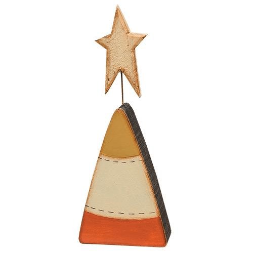 Candy Corn w/Star Sitter - Nifty Decor & More