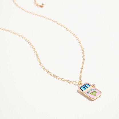 Canned Sardines Rhinestone Chain Necklace - Nifty Decor & More