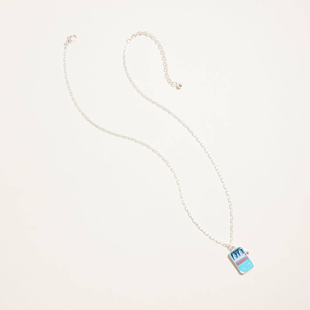 Canned Sardines Rhinestone Chain Necklace - Nifty Decor & More