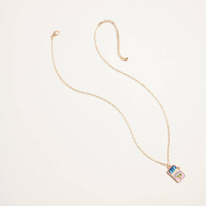 Canned Sardines Rhinestone Chain Necklace - Nifty Decor & More
