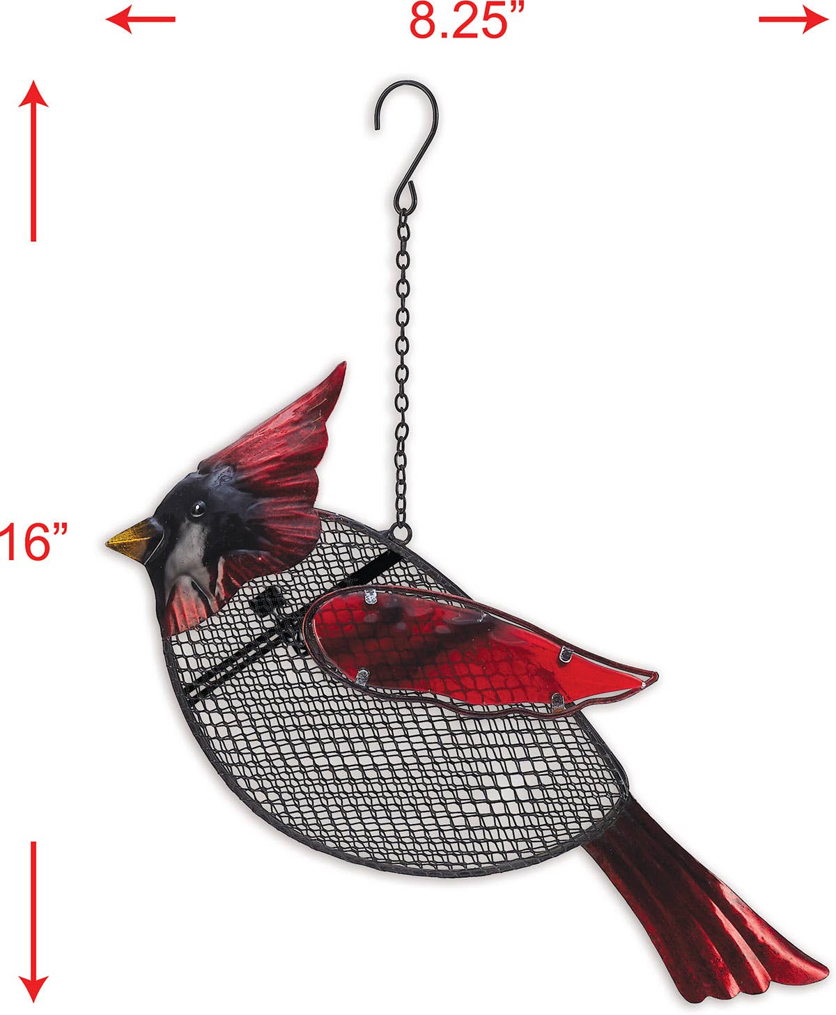 Cardinal Birdfeeder, Vibrant Outdoor Feeder for Bird Watchers, Decorative Garden Accessory, Thoughtful Mother’s Day Gift - Nifty Decor & More